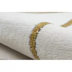 Kab. EMERALD szőnyeg 1013 kör - glamour, elegáns geometriai krém / arany kör 160 cm