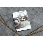 Kab. EMERALD szőnyeg 1022 kör - glamour, elegáns márvány, geometriai szürke / arany kör 200 cm