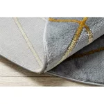 Kab. EMERALD szőnyeg 1022 kör - glamour, elegáns márvány, geometriai szürke / arany kör 200 cm