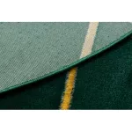 Kab. EMERALD szőnyeg 1013 kör - glamour, elegáns geometriai üveg zöld / arany kör 120 cm