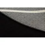 Kab. EMERALD szőnyeg 1012 kör - glamour, elegáns márvány, geometriai fekete / arany kör 120 cm