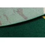 Kab. EMERALD szőnyeg 1012 kör - glamour, elegáns márvány, geometriai üveg zöld / arany kör 120 cm