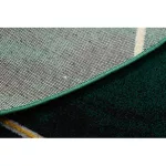 Kab. EMERALD szőnyeg 1022 kör - glamour, elegáns márvány, geometriai üveg zöld / arany kerék 120 cm
