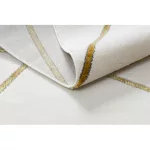 Kab. EMERALD szőnyeg 1013 glamour, elegáns geometriai krém / arany 80x150 cm