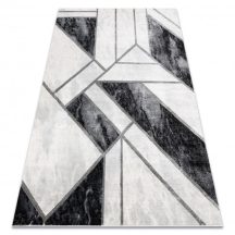   EMERALD szőnyeg 81953 glamour, elegáns márvány, geometriai fekete / ezüst  240x330 cm