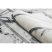 EMERALD szőnyeg 0085 glamour, elegáns márvány, geometriai fehér / ezüst  180x270 cm