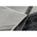 EMERALD szőnyeg 81953 glamour, elegáns márvány, geometriai fekete / ezüst  160x220 cm