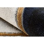 Kab. EMERALD szőnyeg 1015 glamour, elegáns márvány, geometriai sötétkék / arany 120x170 cm