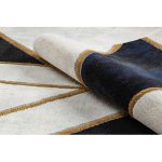 Kab. EMERALD szőnyeg 1015 glamour, elegáns márvány, geometriai sötétkék / arany 120x170 cm