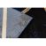 Kizárólagos EMERALD szőnyeg 1020 glamour, elegáns márvány, háromszögek sötétkék / arany 80x150 cm