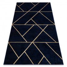   Kizárólagos EMERALD szőnyeg 1012 glamour, elegáns geometriai sötétkék / arany 200x290 cm
