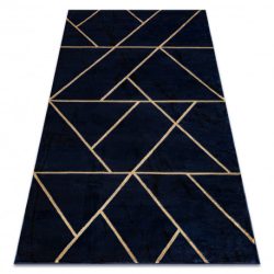 Kizárólagos EMERALD szőnyeg 1012 glamour, elegáns geometriai sötétkék / arany 140x190 cm