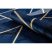 Kizárólagos EMERALD szőnyeg 1012 glamour, elegáns geometriai sötétkék / arany 140x190 cm