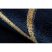 Kizárólagos EMERALD szőnyeg 1012 glamour, elegáns geometriai sötétkék / arany 120x170 cm