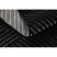 Kizárólagos EMERALD szőnyeg A0084 glamour, elegáns, vonalak, geometriai fekete / ezüst  200x290 cm