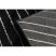 Kizárólagos EMERALD szőnyeg A0084 glamour, elegáns, vonalak, geometriai fekete / ezüst  180x270 cm