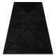 Kizárólagos EMERALD szőnyeg A0084 glamour, elegáns, vonalak, geometriai fekete / ezüst  80x150 cm