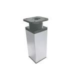 Uni bútorláb 100 mm ezüst