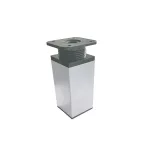 Uni bútorláb 60 mm ezüst