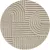 Ay. ART 1121 200 x 200 cm bézs shaggy szőnyeg - kör