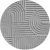 Ay. ART 1121 200 x 200 cm ezüst shaggy szőnyeg - kör