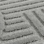 Ay. ART 1121 200 x 200 cm ezüst shaggy szőnyeg - kör