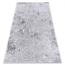   Modern MEFE szőnyeg 8725 Körök ujjlenyomat - szürke 80x150 cm