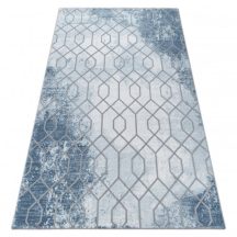   Akril valencia szőnyeg 3951 HEKSAGON kék / szürke 80x150 cm