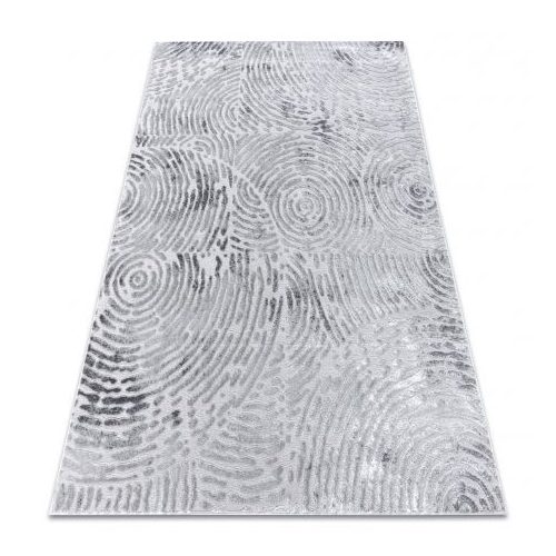 Modern MEFE szőnyeg 8725 Körök ujjlenyomat - szürke 160x220 cm