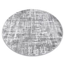   Modern MEFE Kör szőnyeg 8722 Vonalak vintage - szürke / fehér kör 200 cm