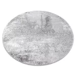 Kab. Modern MEFE szőnyeg Kör 8731 Vintage - szürke kör 200 cm
