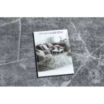 Kab. Modern MEFE szőnyeg Kör 2783 Márvány  - sötétszürke kör 160 cm