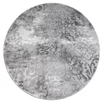 Kab. Modern MEFE szőnyeg Kör 8724 vintage - szürke kör 120 cm