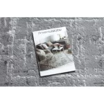 Kab. Modern MEFE Kör szőnyeg 8722 Vonalak vintage - szürke / fehér kör 100 cm