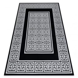 Modern GLOSS szőnyeg 6776 85 elegáns, görög fekete / elefántcsont 80x150 cm