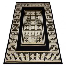   Modern GLOSS szőnyeg 6776 86 elegáns, görög fekete / arany 80x150 cm
