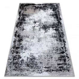   Kab. Modern GLOSS szőnyeg 8493 78 vintage, elegáns, szürke / fekete 80x150 cm
