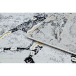 Kab. Modern GLOSS szőnyeg 528A 58 Márvány , kő, elegáns, glamour elefántcsont / fekete 80x150 cm