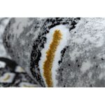 Kab. Modern GLOSS szőnyeg 528A 58 Márvány , kő, elegáns, glamour elefántcsont / fekete 80x150 cm