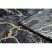 Modern GLOSS szőnyeg 529A 82 Márvány , kő, elegáns, glamour fekete / szürke 80x150 cm