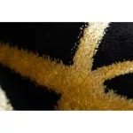 Kab. Modern GLOSS 3D szőnyeg 409C 86 Kocka elegáns, glamour, art deco fekete / arany 80x150 cm