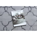 Kab. Modern MEFE szőnyeg 8504 Virágok - sötétszürke 120x170 cm