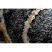 Modern GLOSS szőnyeg 529A 82 Márvány , kő, elegáns, glamour fekete / szürke 140x190 cm