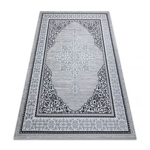 Modern GLOSS szőnyeg 8490 52 elegáns, elefántcsont / szürke 140x190 cm
