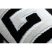 Modern GLOSS szőnyeg 6776 85 elegáns, görög fekete / elefántcsont 180x270 cm