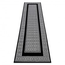   Modern GLOSS szőnyeg, futószőnyeg 6776 85 elegáns, görög fekete / elefántcsont 80x300 cm
