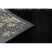 Modern GLOSS szőnyeg, futószőnyeg 408C 86 elegáns, glamour, art deco fekete / arany 80x300 cm