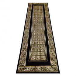Modern GLOSS szőnyeg, futószőnyeg 6776 86 elegáns, görög fekete / arany 80x250 cm