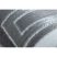 Modern GLOSS szőnyeg 2813 27 elegáns, görög szürke 80x200 cm