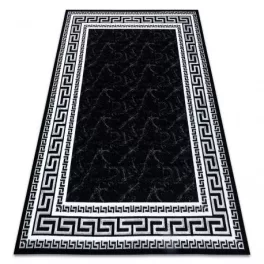   Kab. Modern GLOSS szőnyeg 2813 87 elegáns, görög fekete / szürke 70x300 cm